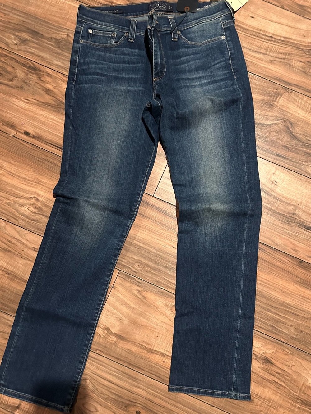 Lucky Brand Women's Straight Jeans - Dark Blue Wash